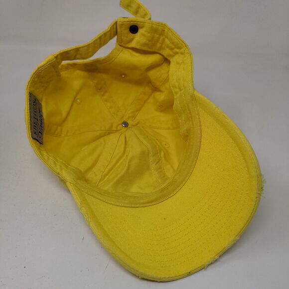 KB ETHOS Vintage Slideback Hat Yellow One Size Adjustable 6 Panel Blank - Picture 6 of 9